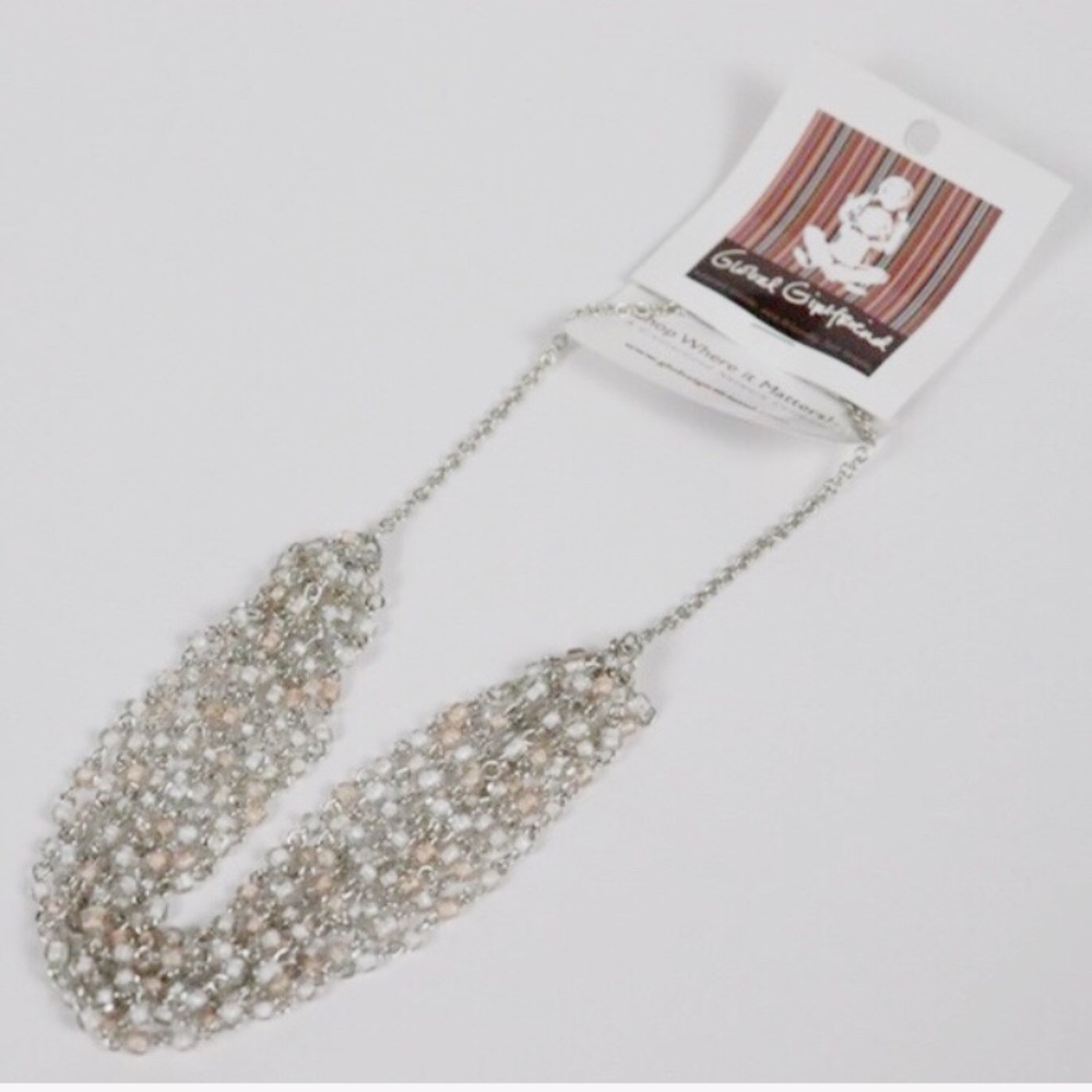 Necklace w/ multiple strands-NEW